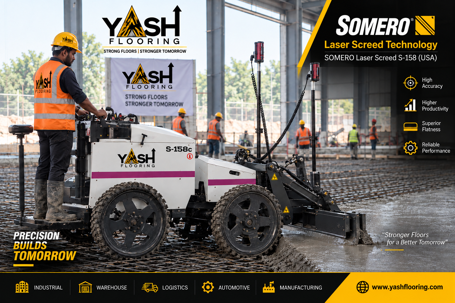 SOMERO laser screed industrial flooring technology